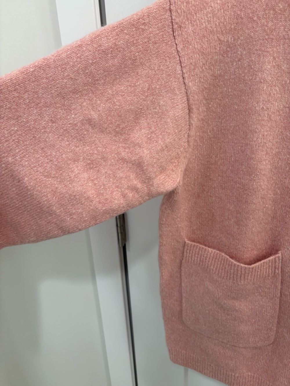 J.Crew Dusty Rose Oversized Milano Stitch Wool Alpaca Blend Cardigan Size Medium - Picture 5 of 16